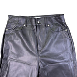 Justfab Womens Black Faux Leather Pants Size M