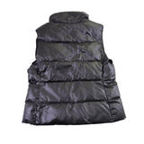Chaps Womens Black Puffer Vest Lightweight Quilted Sleeveless Size M