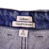 L.L.Bean Womens Blue Denim Jeans Original Fit With Relaxed Style Size 18