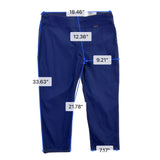 I.N.C. Womens Navy Cropped Pull-On Capri Pants With Tummy Control Size 14