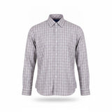 Egara Mens Burgundy White Non-Iron Plaid Button-Down Shirt Size XL