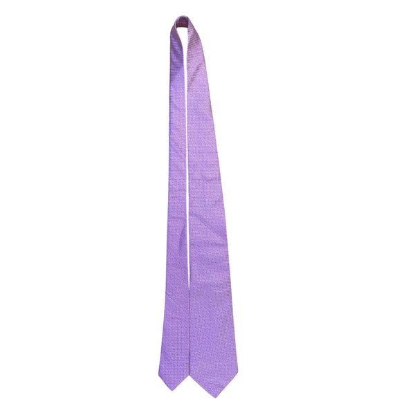 Nicole Miller Mens Purple All Silk Textured Tie 57" Long Luxury Formal Accessory