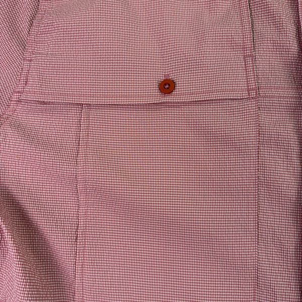 Orvis Mens Red Short Sleeve Button-Up Performance Shirt Size XL