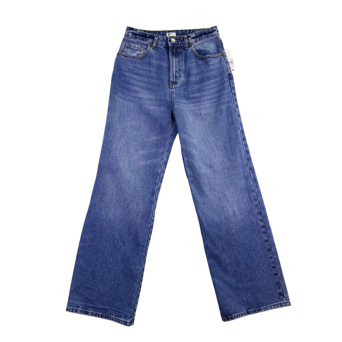 Billabong Womens Blue Denim High Waist Wide Leg Jeans Size 27