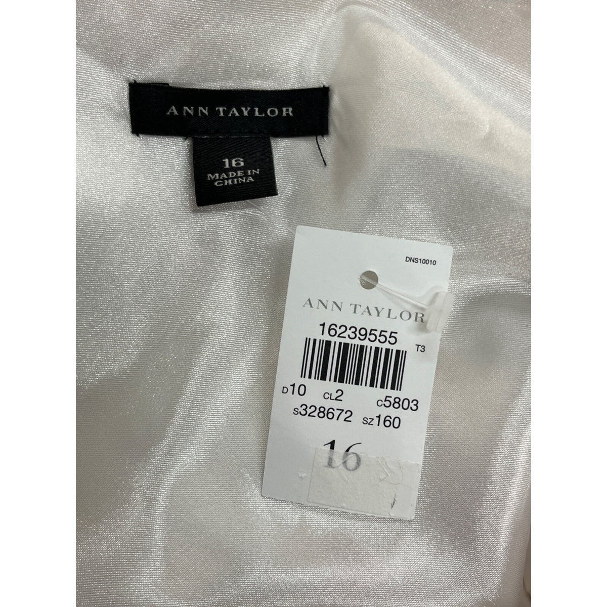 Ann Taylor Women's White Floral Narrow Strap Slip Dress Dress Sz 16 - NWT