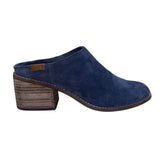 Toms Women’s Navy Suede With Block Heel Slip-On Mule Shoes Size 7.5