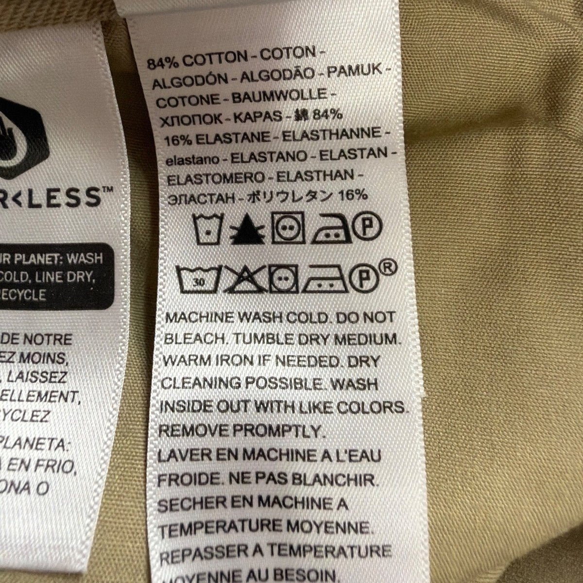 Dockers Mens Beige Straight-Leg Pants Stretch Casual Wear Durable  Size 34