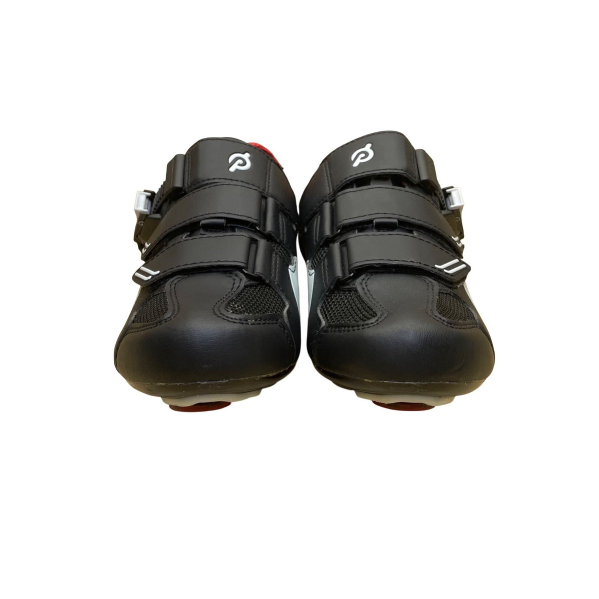 Peloton Unisex Black Synthetic Mil Adhesive Strap Cycling Cleat Shoes Size 38