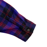 L.L.Bean Womens Purple & Red Plaid Relaxed Fit Zip-Up Hooded Jacket Size XL