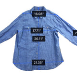 L.L.Bean Womens Blue Linen Button-Up Shirt Long Sleeve Casual Fit Size L