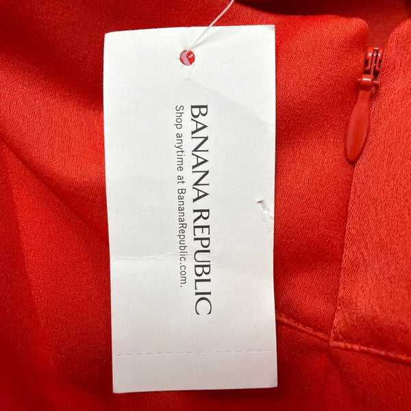Banana Republic Womens Red One-Shoulder Tank Top Lightweight Elegant Size S