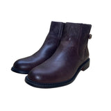 Franco Sarto Women’s Brown Leather Side Zipper Buckle Hansa Ankle Boot Size 8M