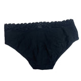 Felina Womens Black Lace Trim Panties Size S- NEW