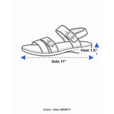 Crocs Unisex Metallic Gold Two-Strap Slip-On Comfort Slides Size M9/W11