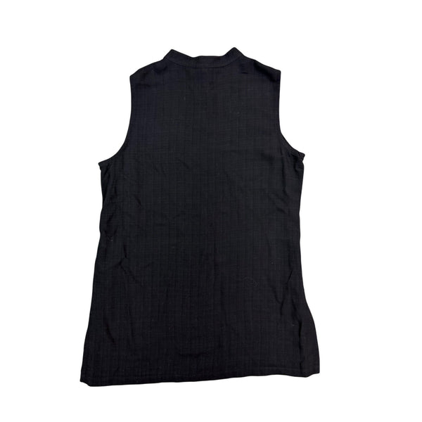 Eileen Fisher Petite Women Dark Navy Sleeveless Tunic Top Size M