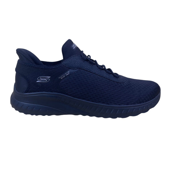 Skechers Women’s Black Mesh Memory Foam Hands Free Slip-Ins Bobs Sneakers Sz 12