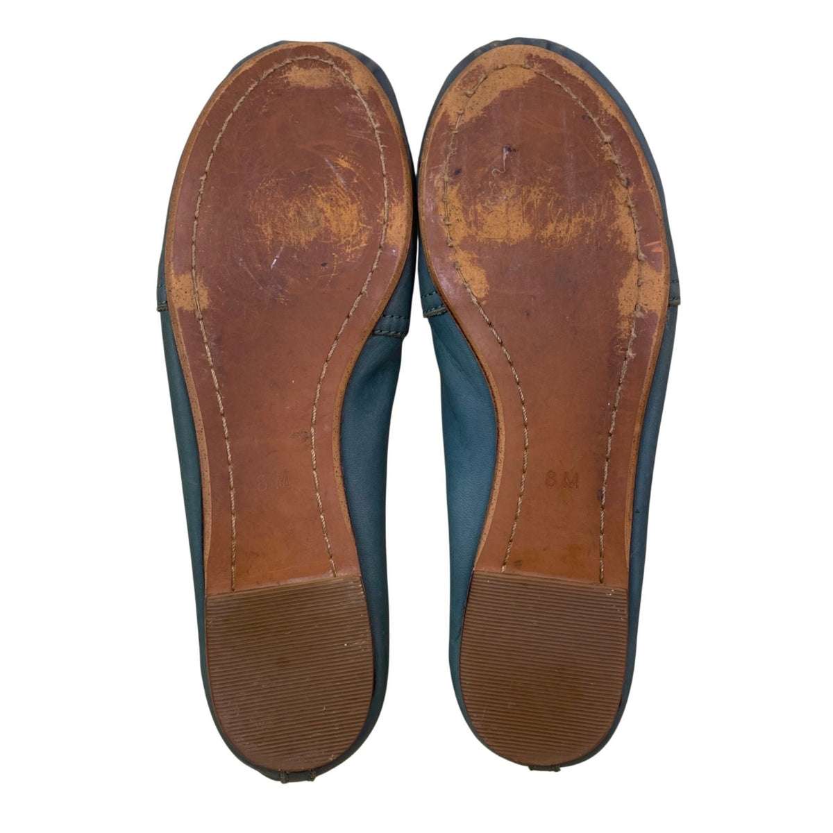 Latigo Women’s Hunter Green Leather Slip-On Bettie Ballet Flats Shoes Size 8M