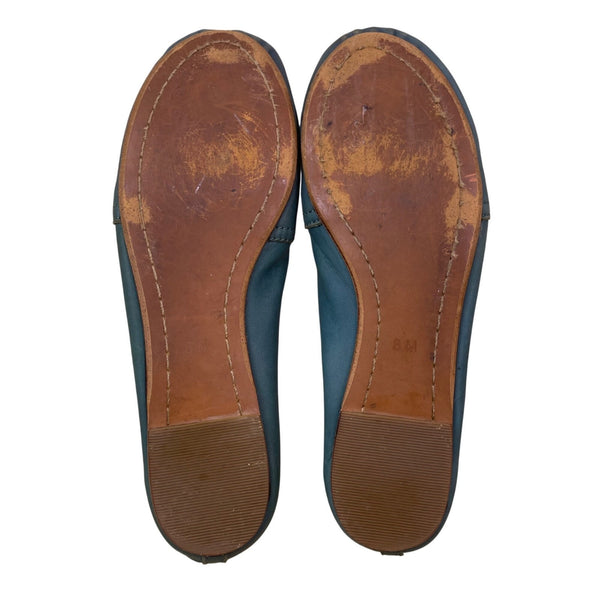 Latigo Women’s Hunter Green Leather Slip-On Bettie Ballet Flats Shoes Size 8M