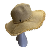Tommy Bahamas Wide-Brimmed Beige Straw Sun Hat For Woman