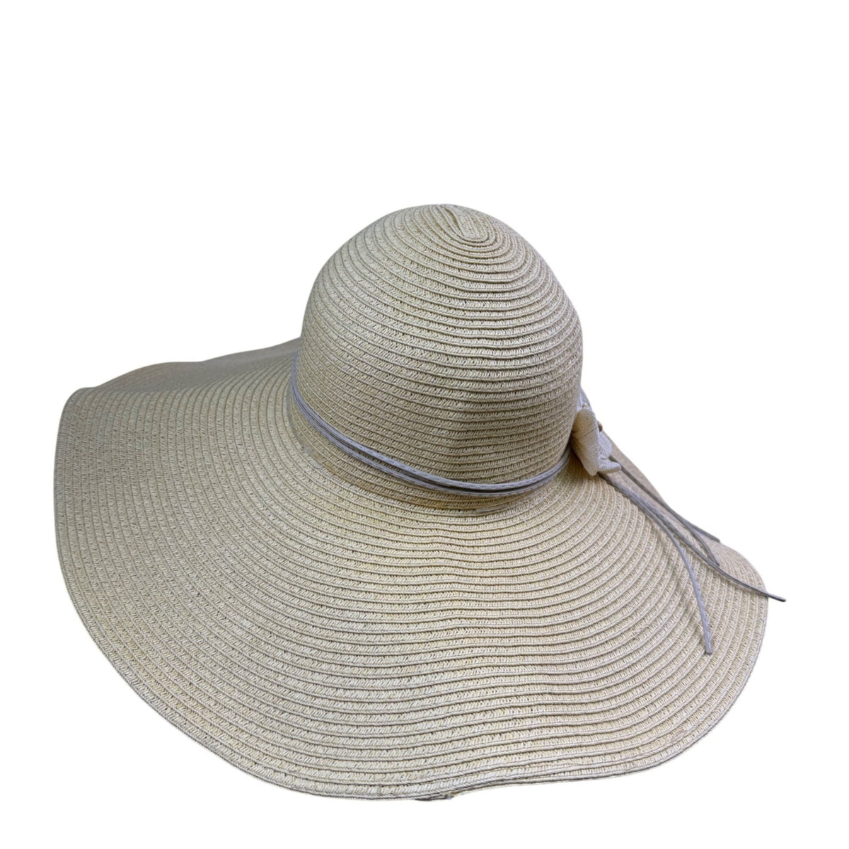Sakkas Womens Yellow Paper Straw Wide Brim Sun Hat W/ Adjustable Flower Accents
