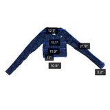 Gymshark Womens Blue Nylon Blend Cropped Camo Long Sleeve Top XS