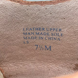 Bettye Muller Women’s Blush Leather Espadrille Wedge Venus Sandals Size 7.5