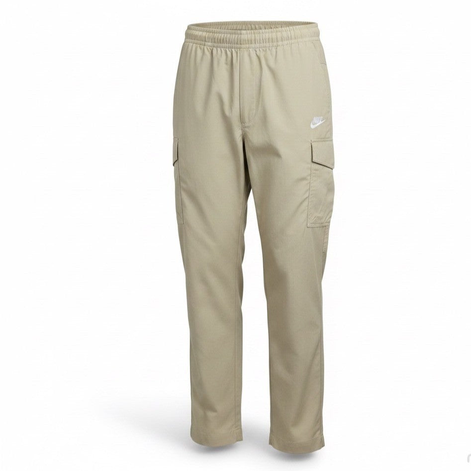 Nike Mens Beige Cargo Pants Lightweight Relaxed Fit Elastic Waist Durable Sz XL