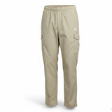 Nike Mens Beige Cargo Pants Lightweight Relaxed Fit Elastic Waist Durable Sz XL