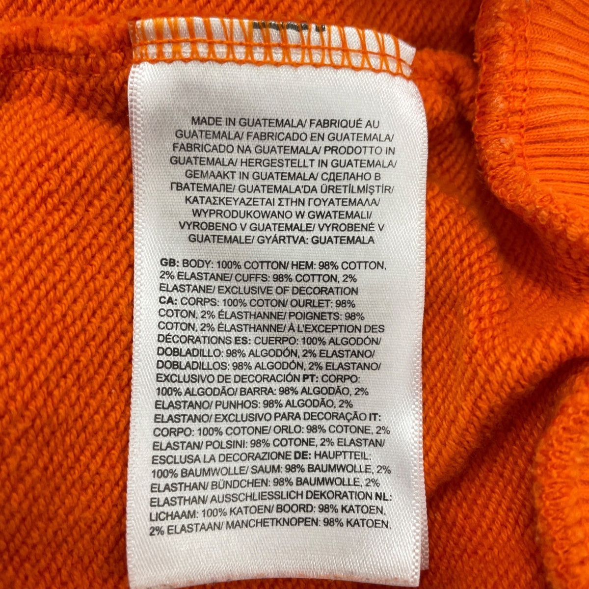 The North Face Mens Orange Cotton Hoodie Collaboration With Online Ceramics Sz M