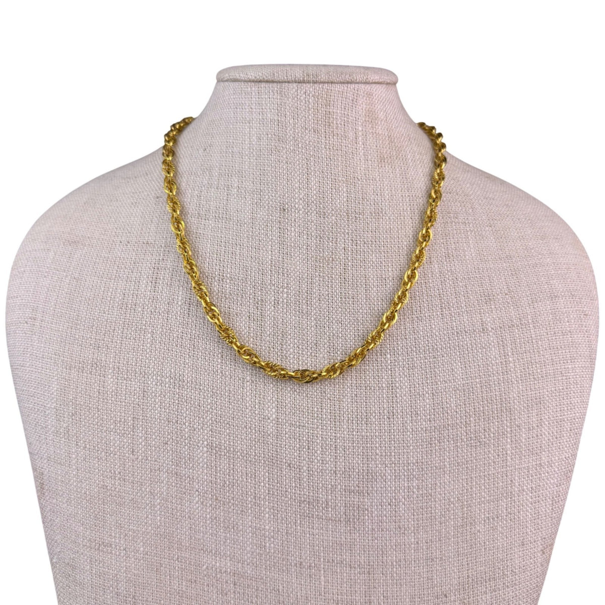 Monet Womens Gold Tone Metal Rope Chain Necklace Long Toggle Clasp
