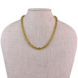 Monet Womens Gold Tone Metal Rope Chain Necklace Long Toggle Clasp