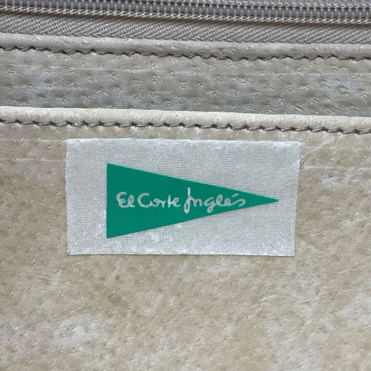 El Corte Inglés Women’s Brown Faux Leather Crocodile-Embossed Shoulder Bag