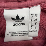 Adidas Mens Burgundy Pullover Hoodie Classic Design With Front Pocket Size S