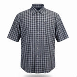 Faconnable Mens Blue Yellow Cotton Plaid Short Sleeve Button-Down Shirt Size XXL