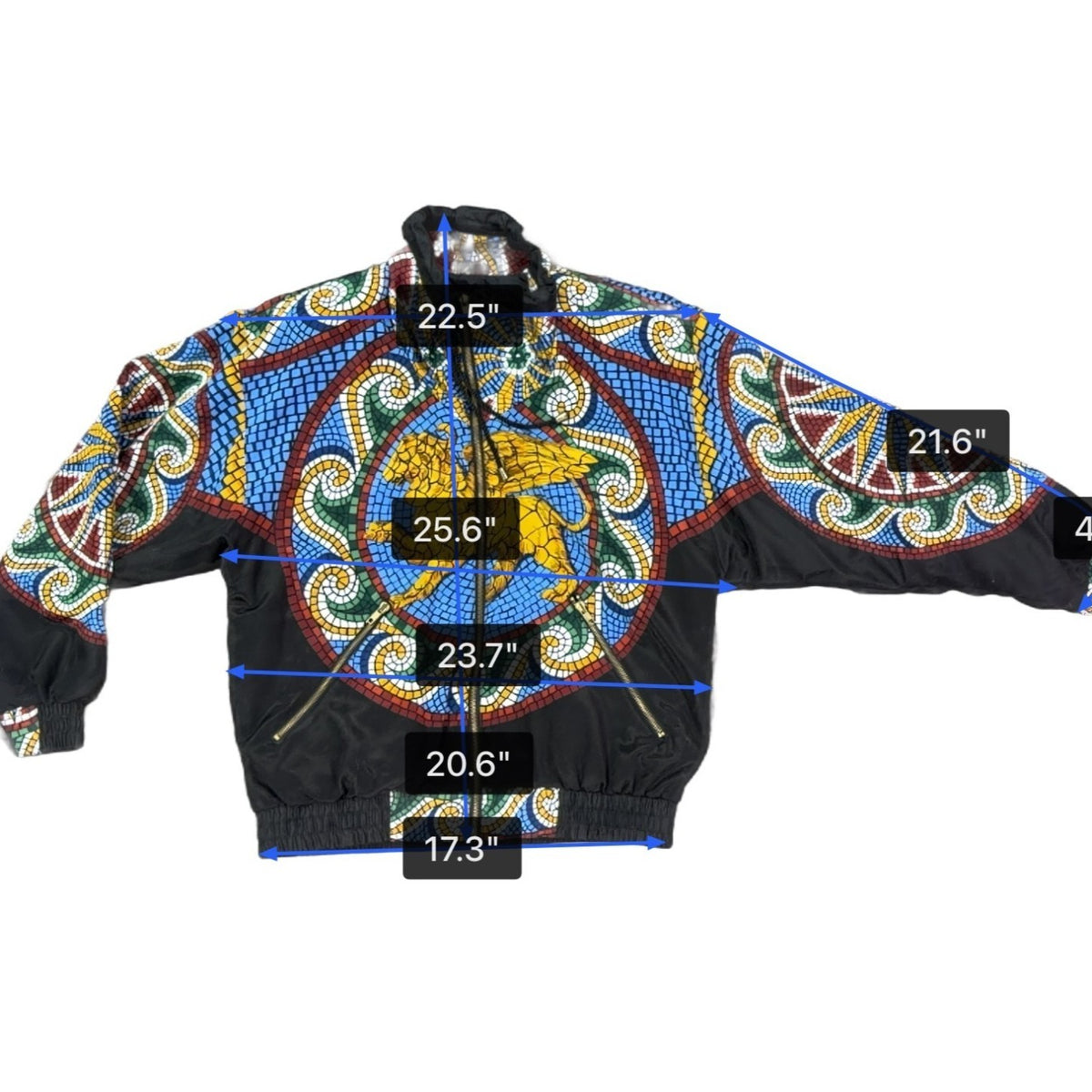 Vintage Gallery Sport Unisex Black Mosaic Print Tracksuit Set XS