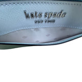 Kate Spade Women’s Light Green & White Leather Zip Around Wallet