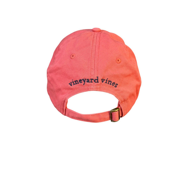Vineyard Vines Unisex Pink Cotton Adjustable Baseball Cap Whale Logo
