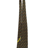Ermenegildo Zegna Mens Multicolor Silk Tie Yellow/Blue/Black Floral Pattern