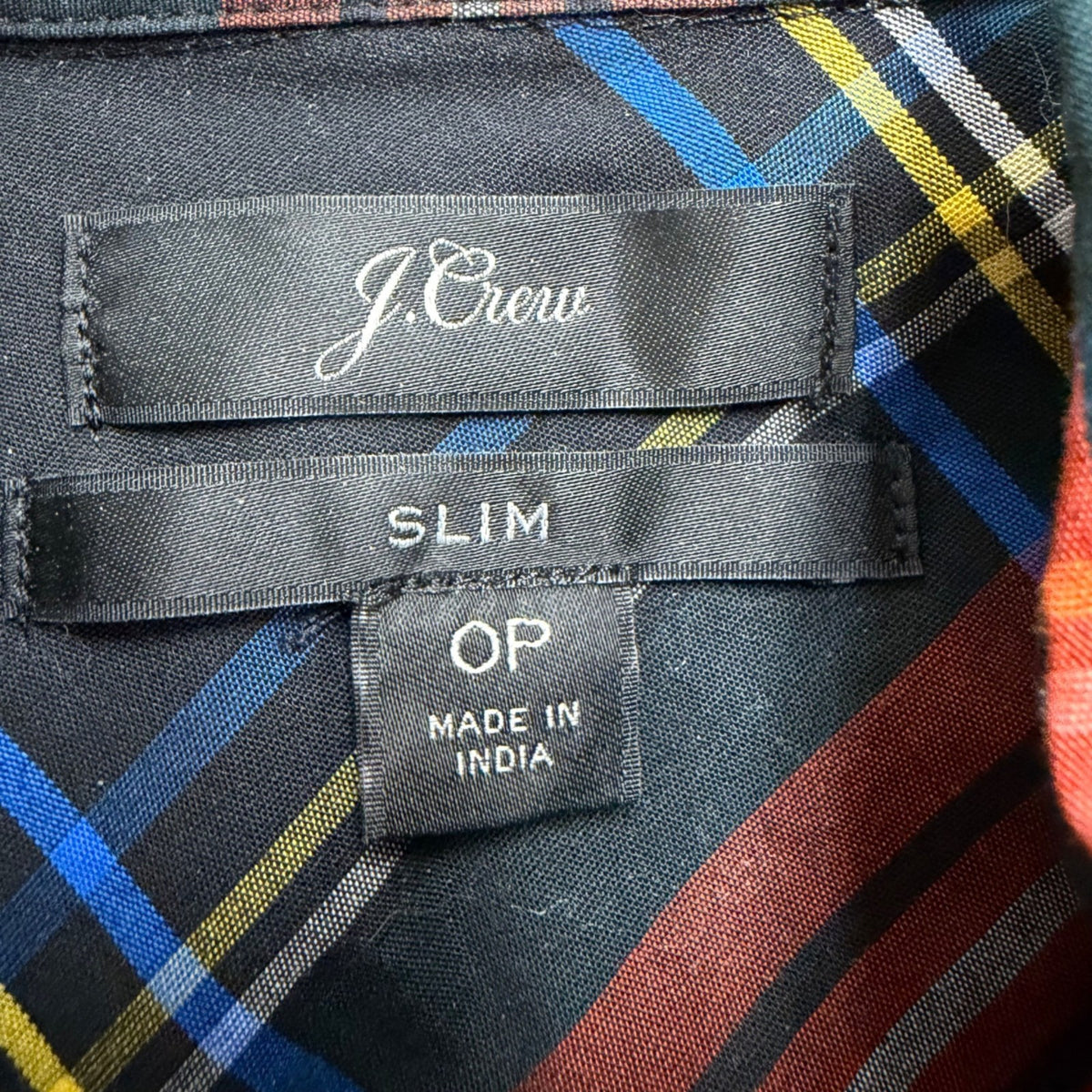 J.Crew Womens Multi-Color Plaid Slim-Fit Button-Up Long Sleeve Shirt Size 0P