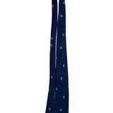 Johnsons Inc Mens Navy Polyester Embroidered Neck Tie Crest Pattern