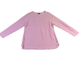 Talbots Womens Pink Long Sleeve Button Detail Tunic Top Size L