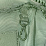 Dagne Dover Unisex Green Polyester Compact Adjustable Fanny Pack Bag