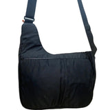 Detours Women’s Black & Gray Quilted Nylon Reflective Crossbody Messenger Bag