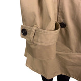 Banana Republic Womens Beige Cotton Double-Breasted Trench Coat Size M