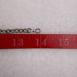 Peru Women’s Sterling Silver 925 Necklace Abstract Design Adjustable Chain