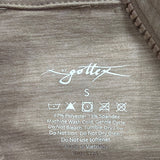 Gottex Women’s Taupe Full-Zip Long Sleeve Lightweight Sweater Size S - New