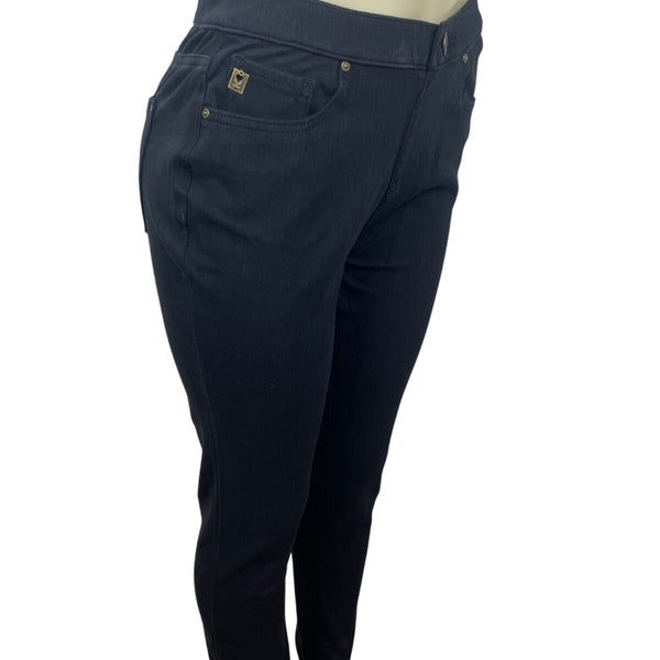 Belle Kim Gravel Belle Black Denim Skinny Jeans Womens Size 8