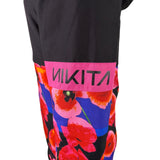 Nikita Womens Black & Floral Hooded Jacket Medium Weatherproof Stylish Design M