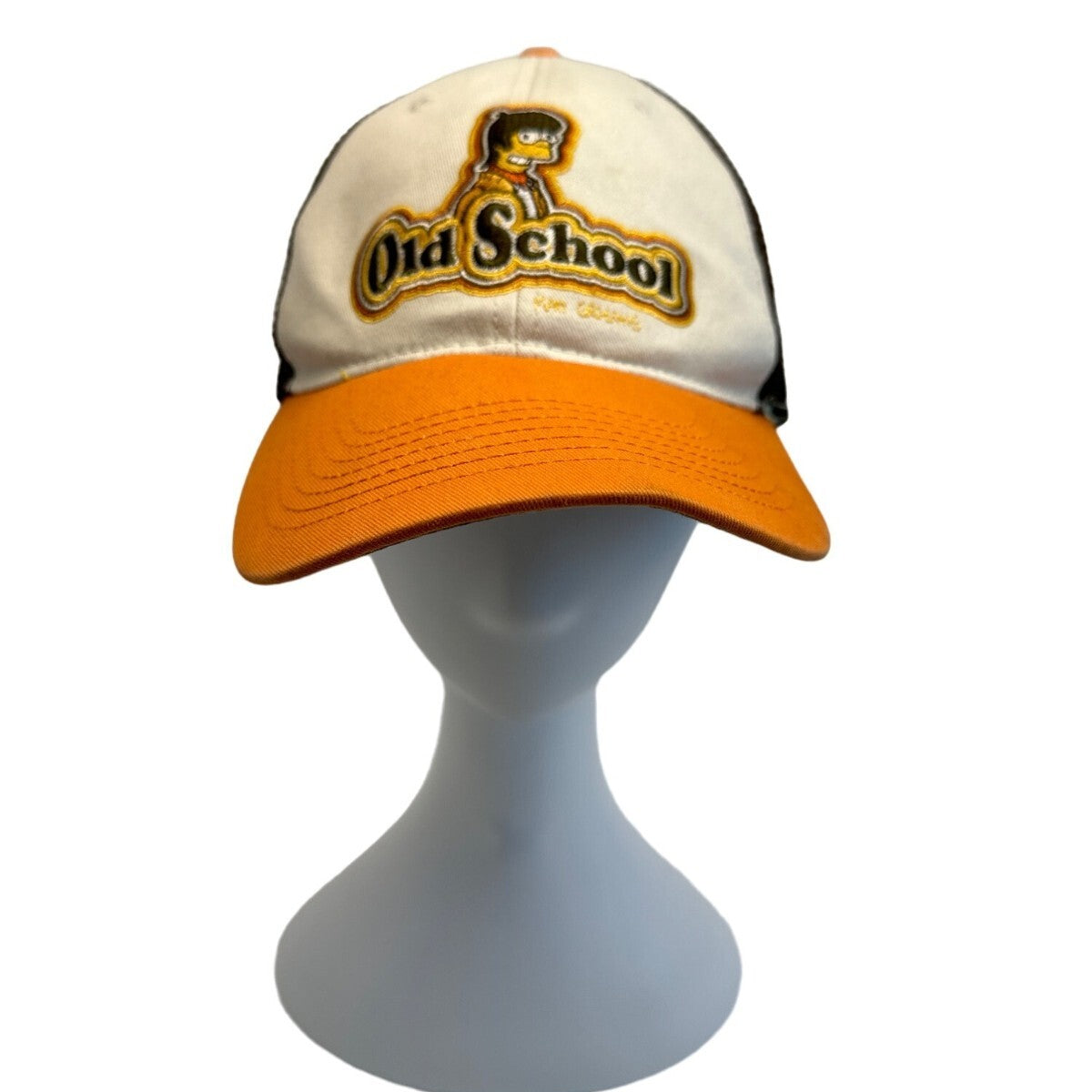 The Simpsons Old School Homer Brown Bio Domes Baseball Cap Hat Sz Kids