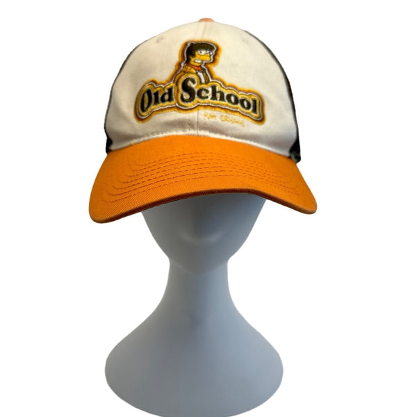 The Simpsons Old School Homer Brown Bio Domes Baseball Cap Hat Sz Kids